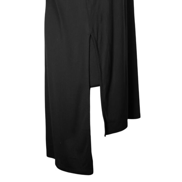 Anthropologie Akemi + Kin Womens Longview Tunic Top Black High Low Blouse M - Picture 9 of 9